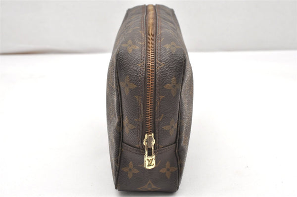 Auth Louis Vuitton Monogram Trousse Toilette 23 Clutch Hand Bag M47524 LV 5775K