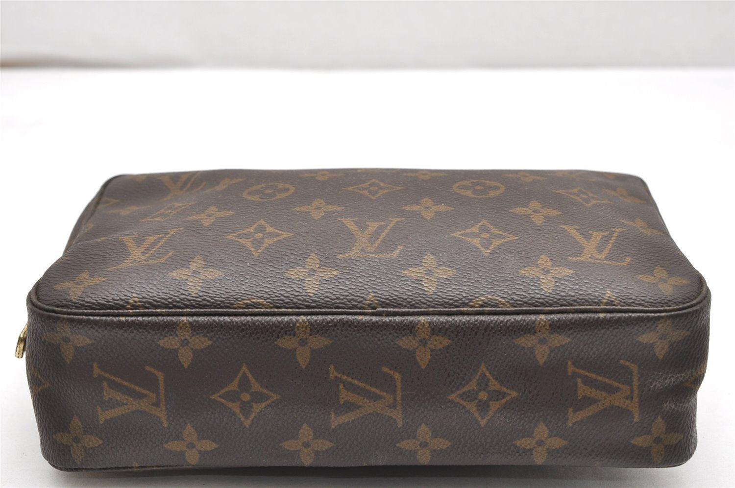 Auth Louis Vuitton Monogram Trousse Toilette 23 Clutch Hand Bag M47524 LV 5775K