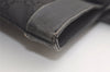 Authentic GUCCI Vintage Shoulder Tote Bag GG Canvas Leather 33890 Black 5776K