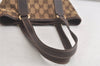 Authentic GUCCI Charmy Shoulder Tote Bag GG Canvas Leather 153361 Brown 5778K