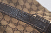 Authentic GUCCI Charmy Shoulder Tote Bag GG Canvas Leather 153361 Brown 5778K