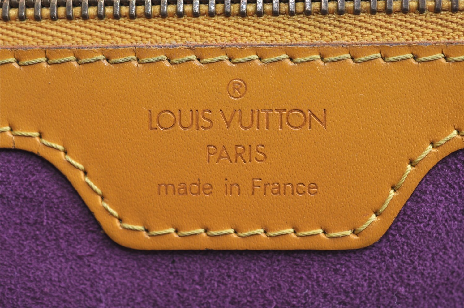 Authentic Louis Vuitton Epi Lussac Shoulder Tote Bag Yellow M52289 LV 5779I