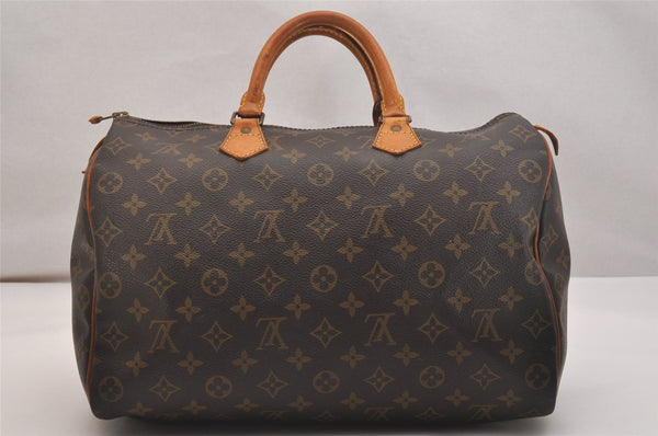 Authentic Louis Vuitton Monogram Speedy 35 Hand Boston Bag M41524 LV 5779J