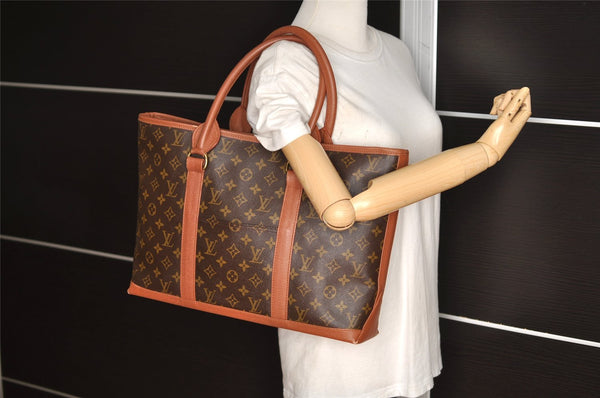 Auth Louis Vuitton Monogram Sac Weekend PM Vintage Tote Bag M42425 Junk 5781I