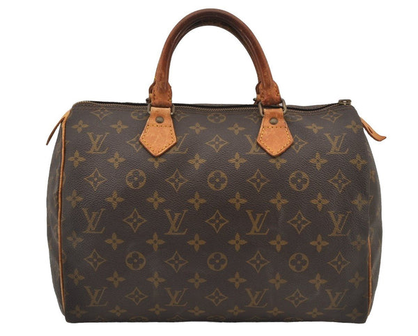 Authentic Louis Vuitton Monogram Speedy 30 Hand Boston Bag M41526 Junk 5781J