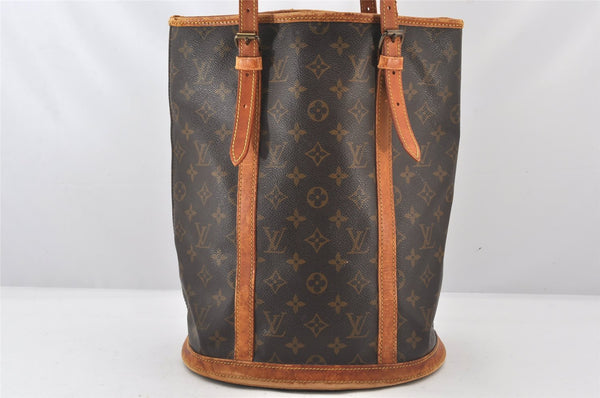 Authentic Louis Vuitton Monogram Bucket GM Shoulder Bag Old Model LV Junk 5781K