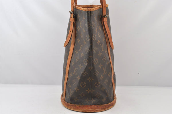 Authentic Louis Vuitton Monogram Bucket GM Shoulder Bag Old Model LV Junk 5781K