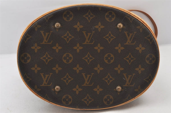 Authentic Louis Vuitton Monogram Bucket GM Shoulder Bag Old Model LV Junk 5781K