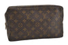 Auth Louis Vuitton Monogram Trousse Toilette 28 Clutch Hand Bag M47522 LV 5782J