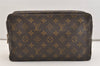 Auth Louis Vuitton Monogram Trousse Toilette 28 Clutch Hand Bag M47522 LV 5782J