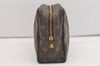 Auth Louis Vuitton Monogram Trousse Toilette 28 Clutch Hand Bag M47522 LV 5782J