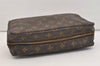 Auth Louis Vuitton Monogram Trousse Toilette 28 Clutch Hand Bag M47522 LV 5782J