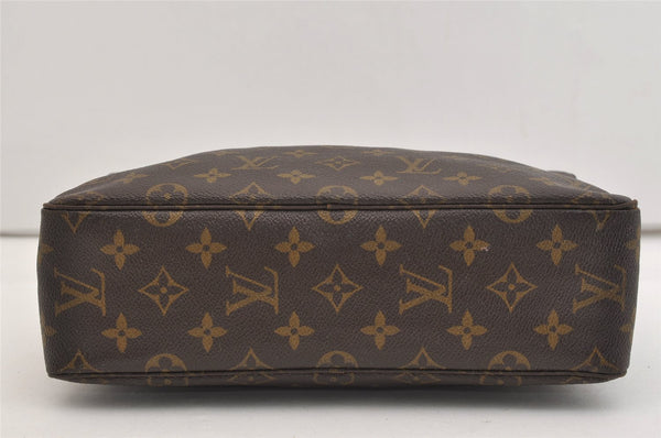 Auth Louis Vuitton Monogram Trousse Toilette 28 Clutch Hand Bag M47522 LV 5782J