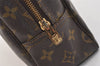 Auth Louis Vuitton Monogram Trousse Toilette 28 Clutch Hand Bag M47522 LV 5782J