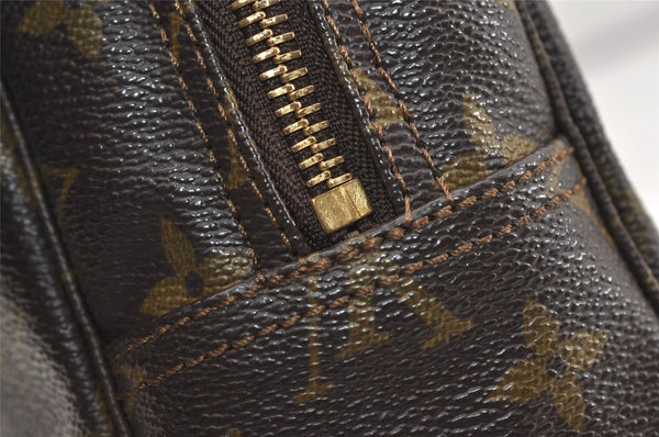 Auth Louis Vuitton Monogram Trousse Toilette 28 Clutch Hand Bag M47522 LV 5782J