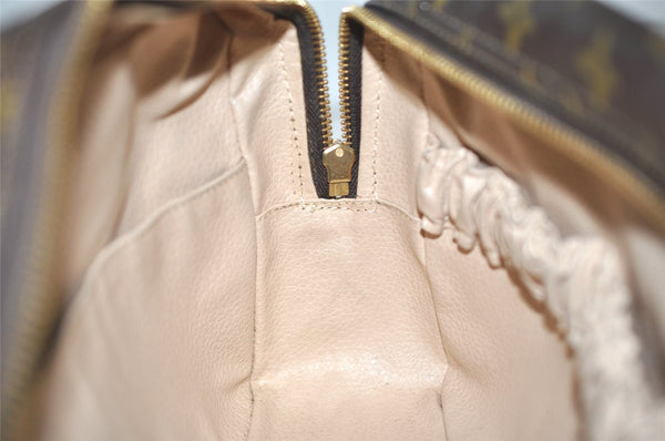 Auth Louis Vuitton Monogram Trousse Toilette 28 Clutch Hand Bag M47522 LV 5782J