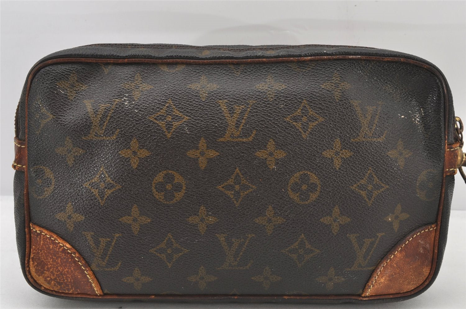 Authentic Louis Vuitton Monogram Marly Dragonne GM M51825 Clutch Hand Bag 5782K