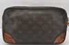Authentic Louis Vuitton Monogram Marly Dragonne GM M51825 Clutch Hand Bag 5782K