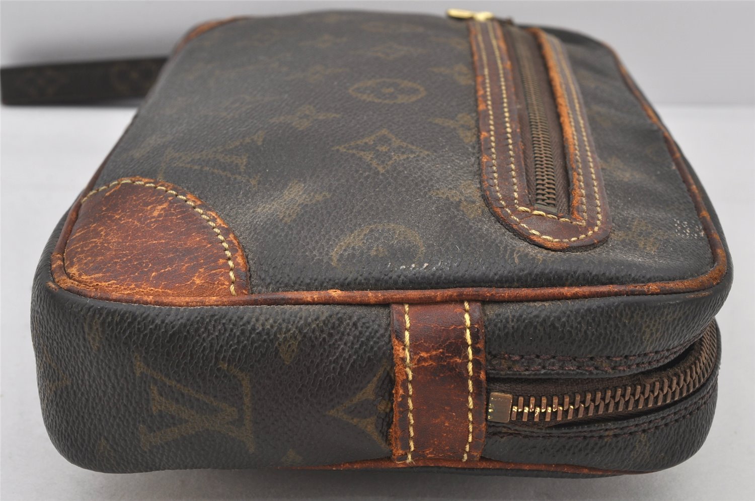 Authentic Louis Vuitton Monogram Marly Dragonne GM M51825 Clutch Hand Bag 5782K