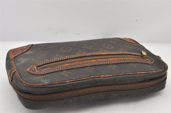 Authentic Louis Vuitton Monogram Marly Dragonne GM M51825 Clutch Hand Bag 5782K