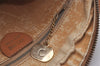 Authentic CELINE Macadam Blason Shoulder Cross Bag PVC Leather Beige Junk 5783I