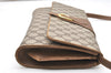 Authentic GUCCI Vintage Shoulder Cross Body Bag Purse GG PVC Leather Brown 5783K