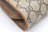 Authentic GUCCI Vintage Shoulder Cross Body Bag Purse GG PVC Leather Brown 5783K