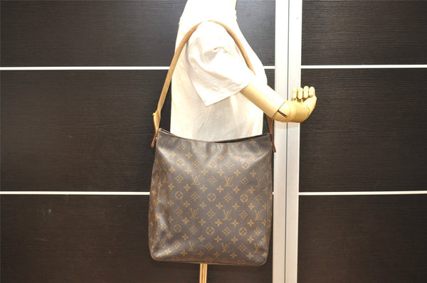 Authentic Louis Vuitton Monogram Looping GM Shoulder Bag M51145 LV 5784I