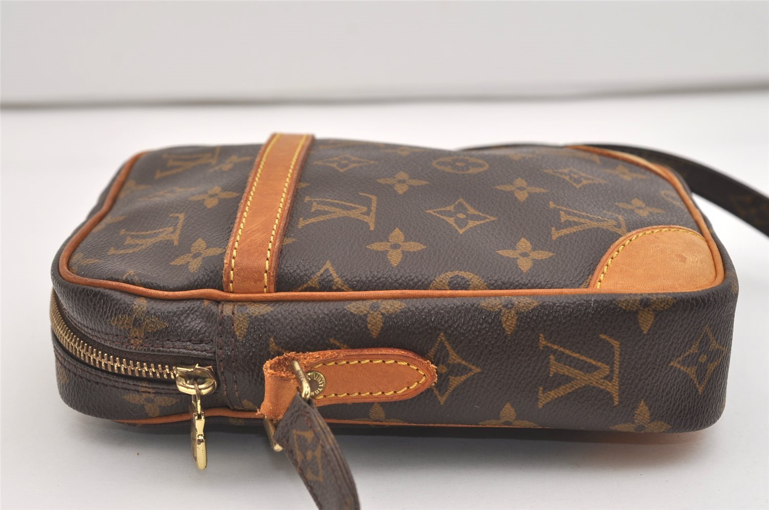 Authentic Louis Vuitton Monogram Danube Shoulder Cross Body Bag M45266 LV 5784J