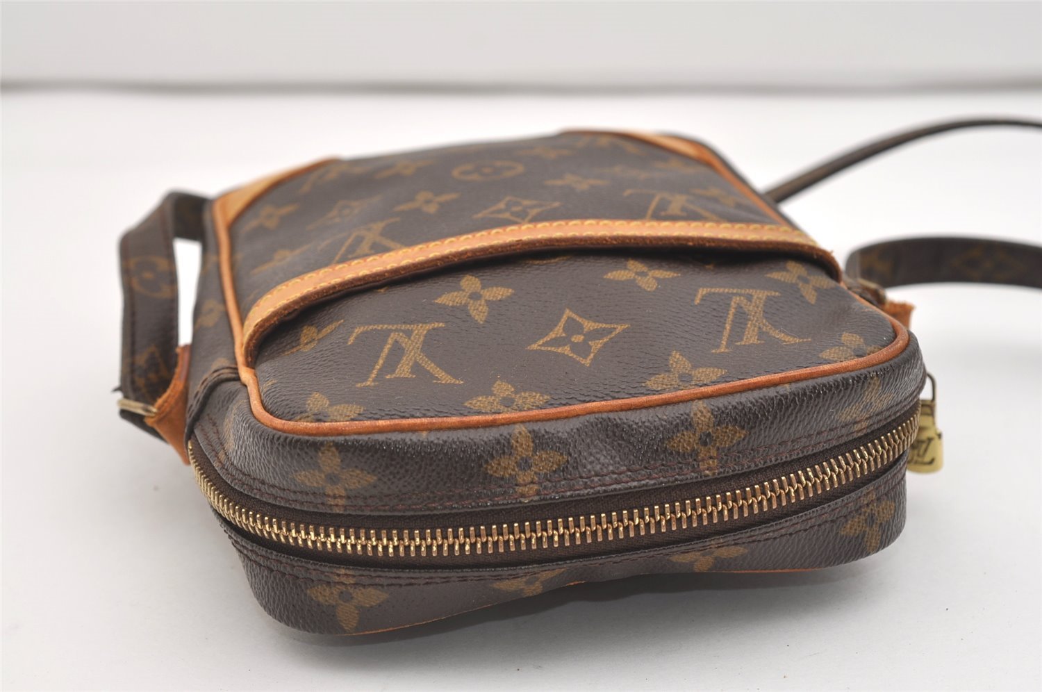 Authentic Louis Vuitton Monogram Danube Shoulder Cross Body Bag M45266 LV 5784J