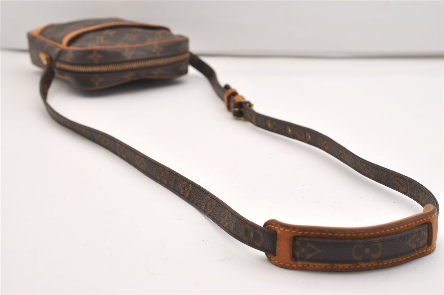 Authentic Louis Vuitton Monogram Danube Shoulder Cross Body Bag M45266 LV 5784J