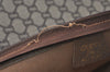 Authentic GUCCI Web Sherry Line GG Plus Tote Bag PVC Leather Brown Junk 5785I