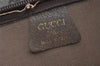 Authentic GUCCI Web Sherry Line GG Plus Tote Bag PVC Leather Brown Junk 5785I