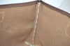 Authentic GUCCI Web Sherry Line GG Plus Tote Bag PVC Leather Brown Junk 5785I