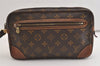 Authentic Louis Vuitton Monogram Marly Dragonne GM M51825 Clutch Hand Bag 5785J