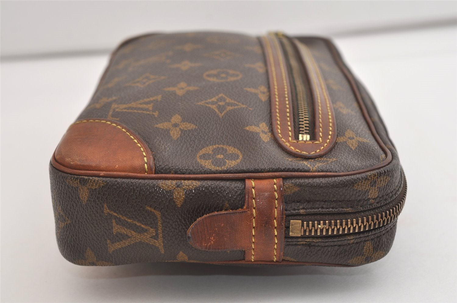 Authentic Louis Vuitton Monogram Marly Dragonne GM M51825 Clutch Hand Bag 5785J