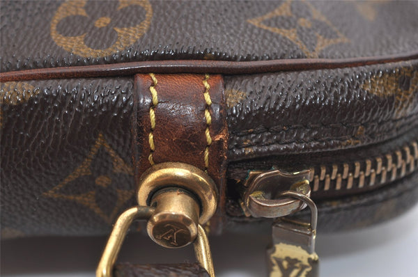 Authentic Louis Vuitton Monogram Marly Dragonne GM M51825 Clutch Hand Bag 5785J