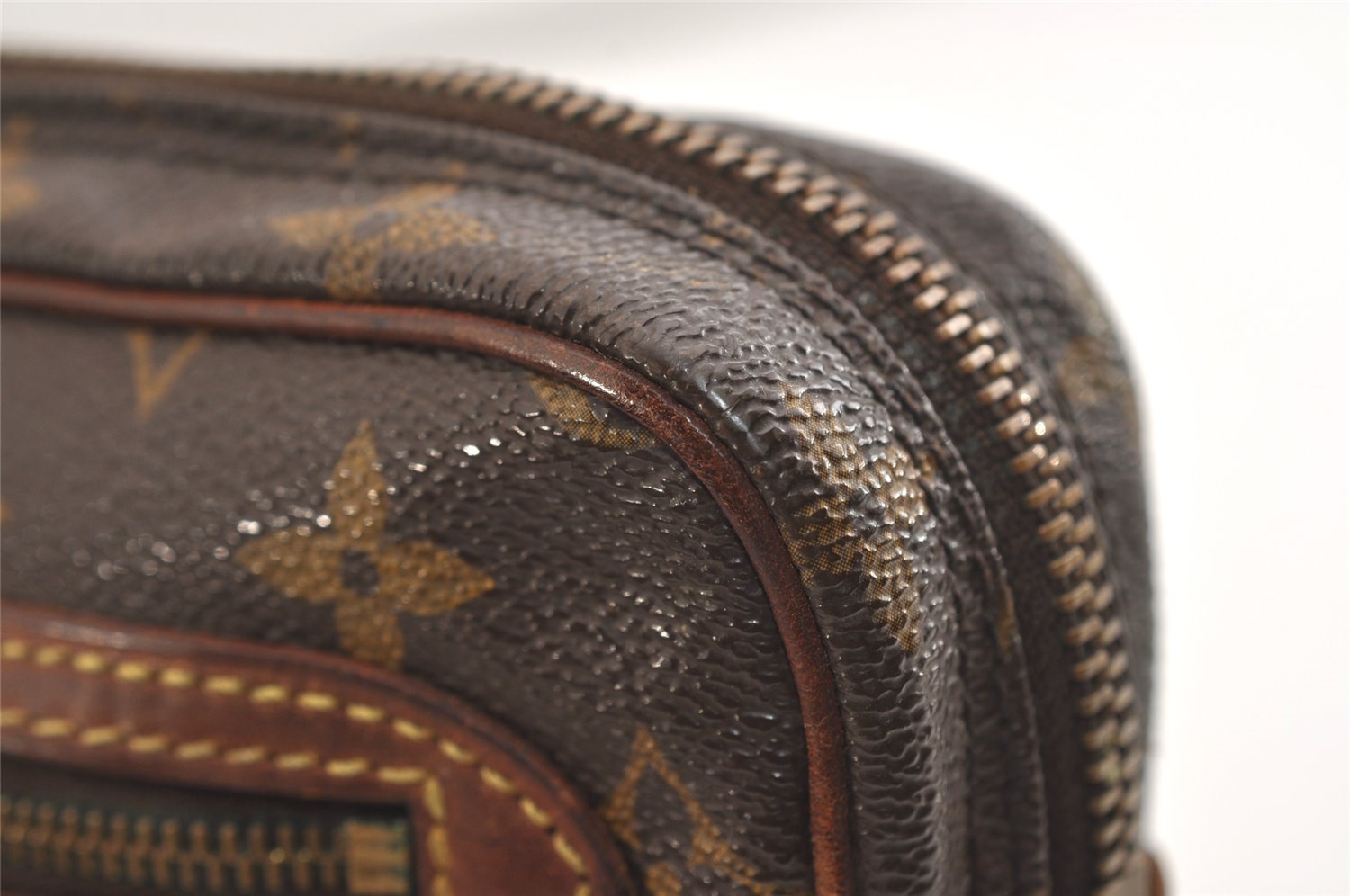 Authentic Louis Vuitton Monogram Marly Dragonne GM M51825 Clutch Hand Bag 5785J