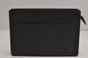 Authentic Louis Vuitton Epi Pochette Homme Clutch Hand Bag Black M52522 LV 5786J