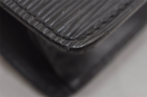 Authentic Louis Vuitton Epi Pochette Homme Clutch Hand Bag Black M52522 LV 5786J