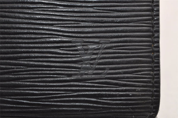 Authentic Louis Vuitton Epi Pochette Homme Clutch Hand Bag Black M52522 LV 5786J