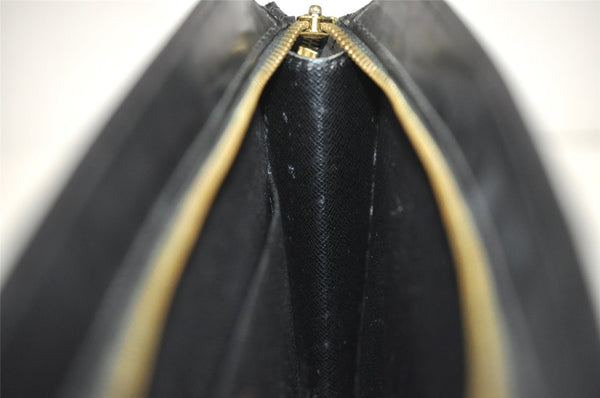 Authentic Louis Vuitton Epi Pochette Homme Clutch Hand Bag Black M52522 LV 5786J