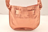Authentic GUCCI Vintage Shoulder Drawstring Bag Purse Satin Pink 5786K