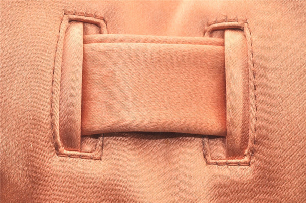 Authentic GUCCI Vintage Shoulder Drawstring Bag Purse Satin Pink 5786K