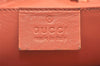 Authentic GUCCI Vintage Shoulder Drawstring Bag Purse Satin Pink 5786K