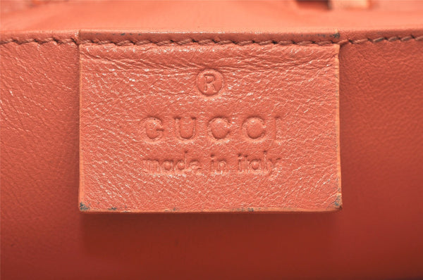Authentic GUCCI Vintage Shoulder Drawstring Bag Purse Satin Pink 5786K
