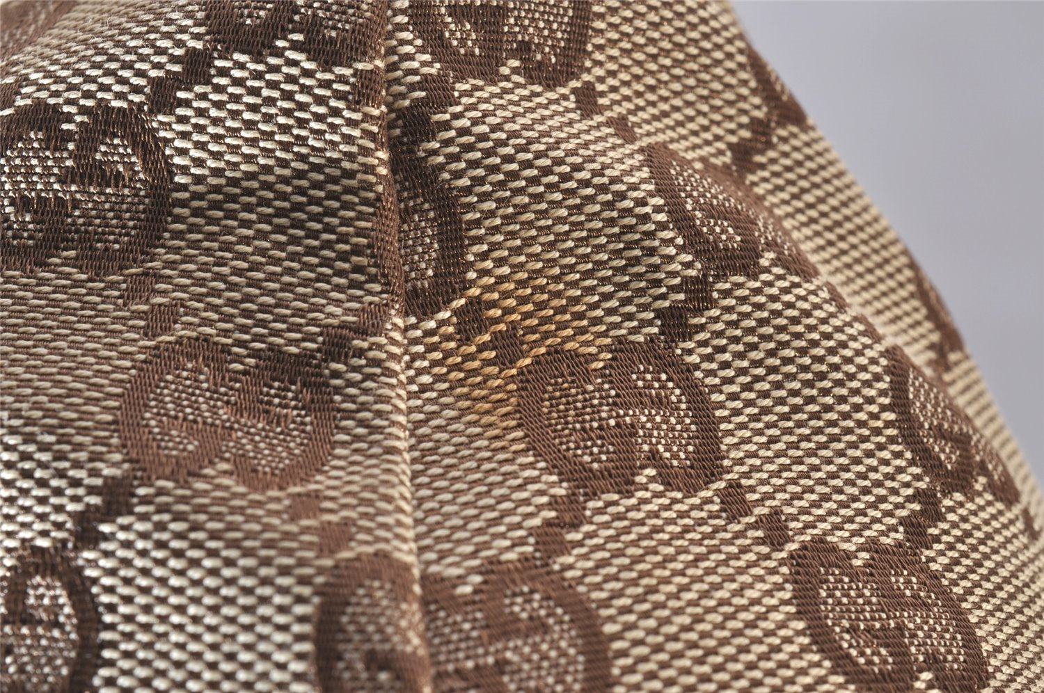 Authentic GUCCI Eclipse Shoulder Hand Bag GG Canvas Leather 120837 Brown 5787I