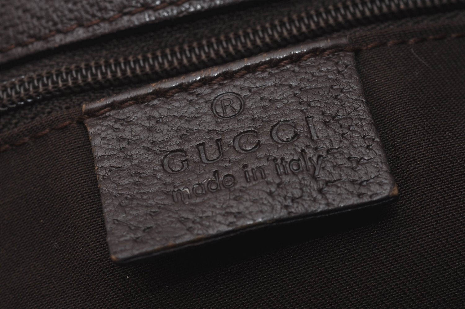 Authentic GUCCI Eclipse Shoulder Hand Bag GG Canvas Leather 120837 Brown 5787I