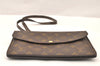 Auth Louis Vuitton Monogram Pochette Double Rabat Shoulder Bag M51815 LV 5787K