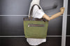 Auth Louis Vuitton Monogram Mini Lucille GM Hand Tote Bag M92681 Green LV 5788I